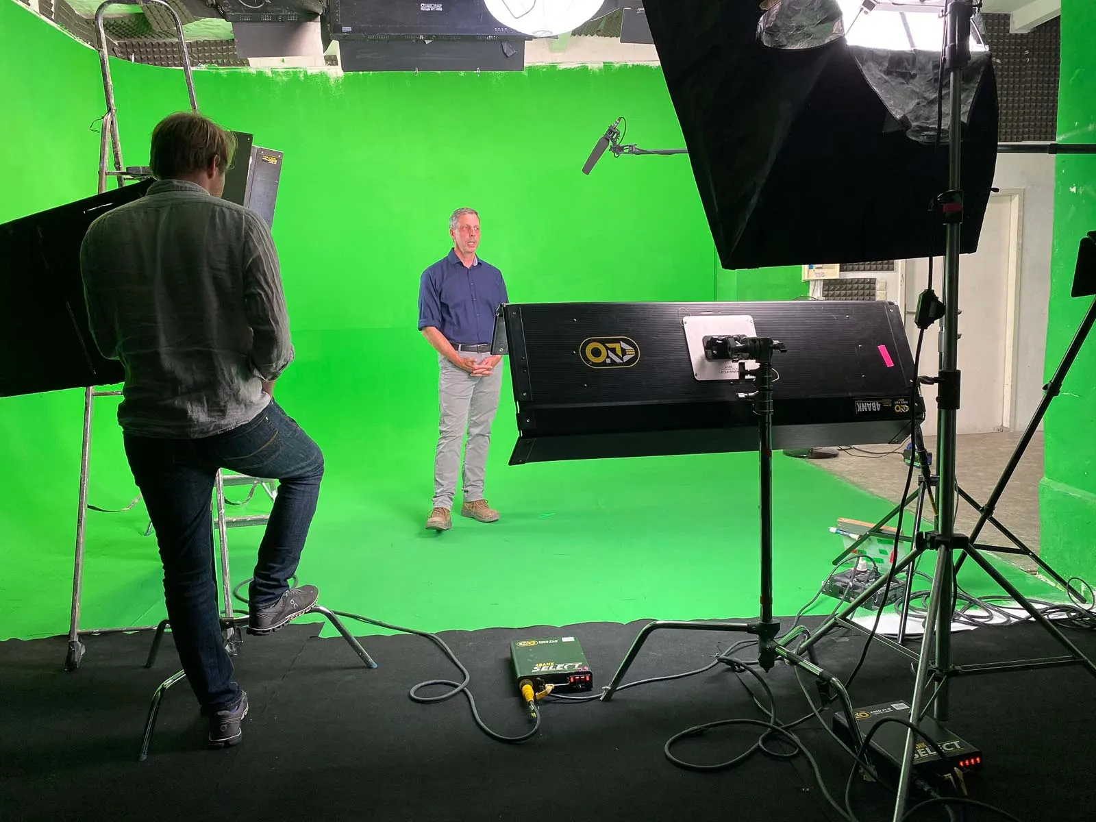 Behind the Scenes Filmproduktion: Setup am Set