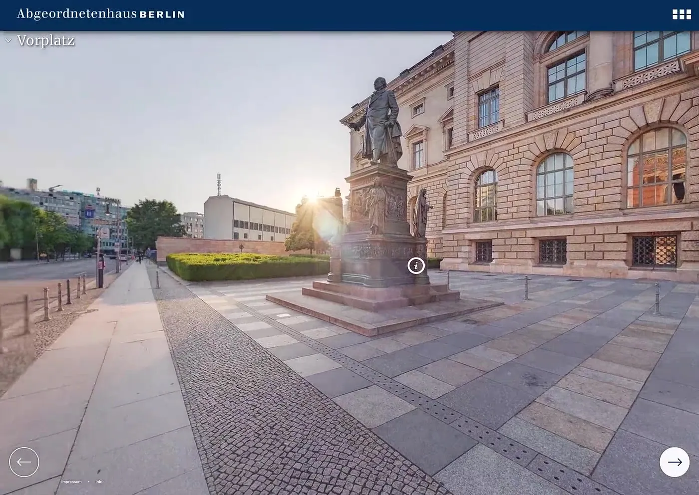 UI-Screenshot von Features und Interaktion